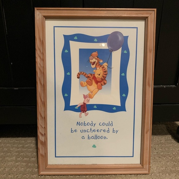 THREE WINNIE THE POOH PRINTS & FRAMES - Picture 1 of 4